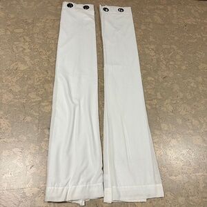 Bee and Willow White Hadley Blackout Grommet Curtains 2 Panels 49" x 80"